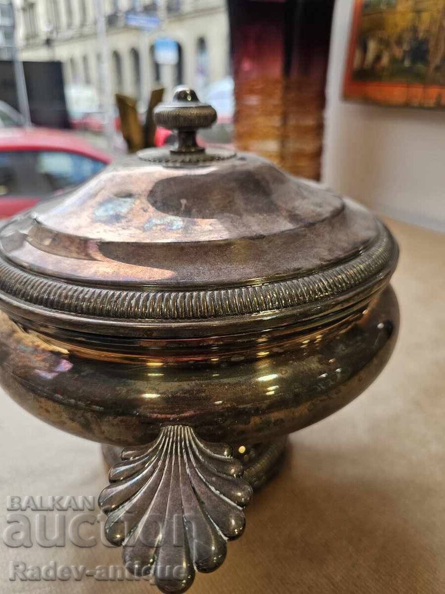 Star Silver Plated French Soup Tureen - 7 Star Silver Plated French Soup Tureen - 7