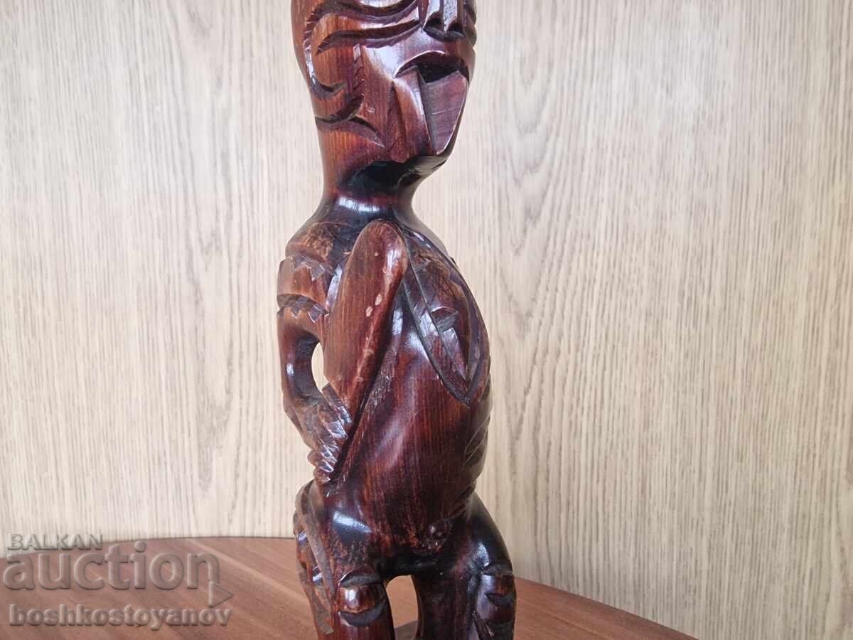 Wooden Tiki deity statue, 32 cm - 6 Wooden Tiki deity statue, 32 cm - 6