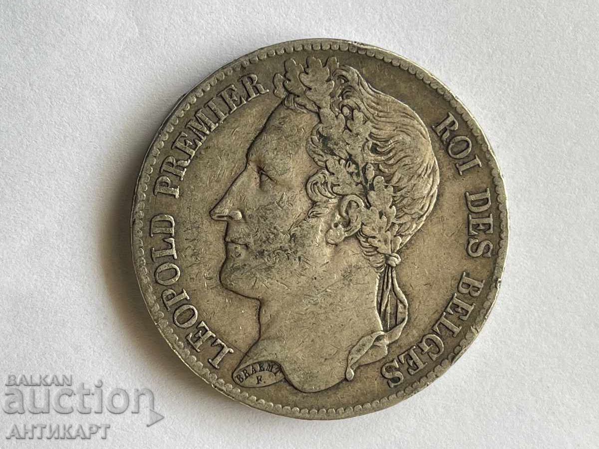 Belgium Rare Silver Coin 5 Francs 1833 Silver Leopold I with price 85.00 BGN | € 43.46