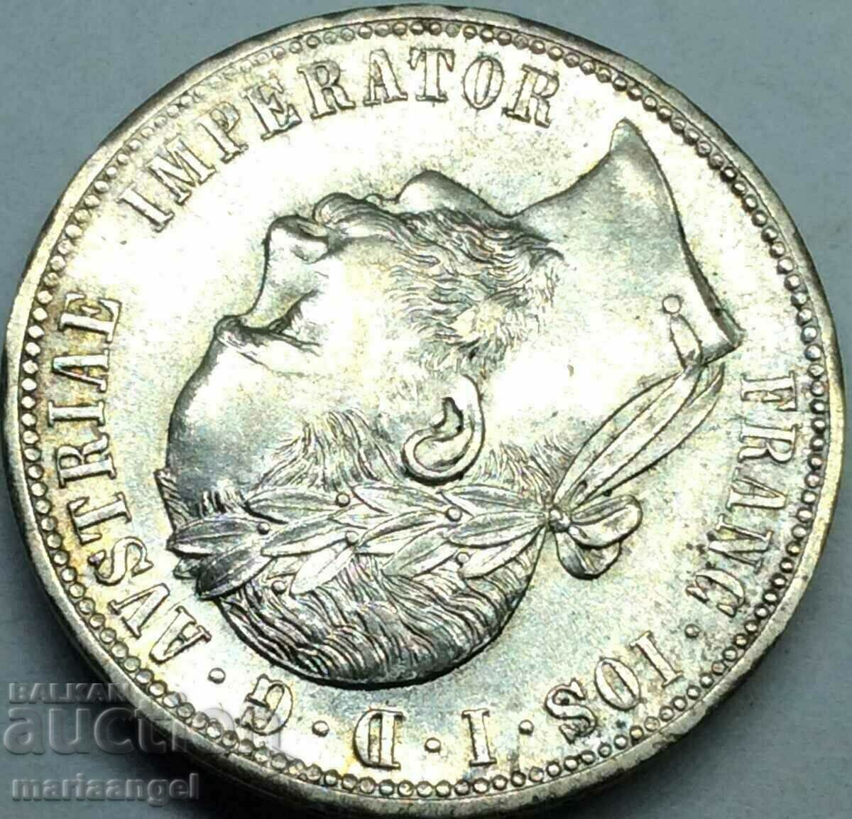 Austria 1 Florin 1877 Franz Joseph I Argint - 5 Austria 1 Florin 1877 Franz Joseph I Argint - 5