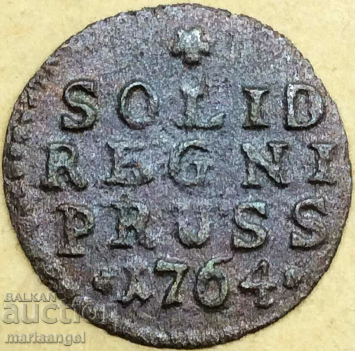 1 Solidus 1764 Kingdom of Prussia Germany Silver