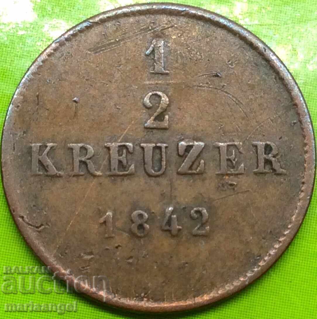 1/2 Kreuzer 1842 Germany Württemberg "3 Tigers" with price 22.00 BGN | € 11.25 1/2 Kreuzer 1842 Germany Württemberg "3 Tigers" with price 22.00 BGN | € 11.25