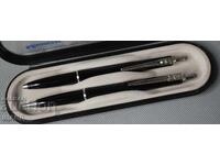 Ballograf set of mechanical pencil and ballpoint pen with box