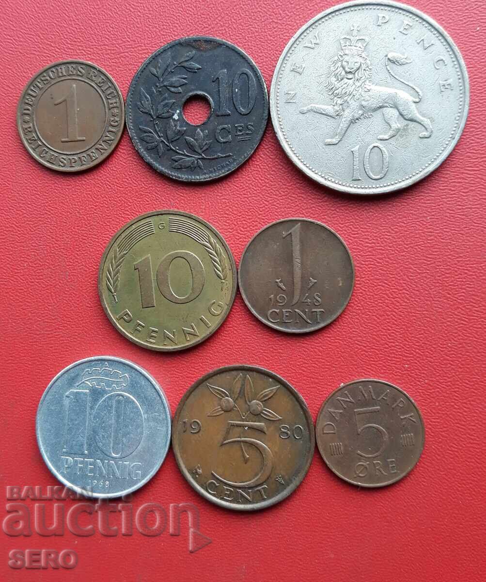 Смесен лот от 8 монети