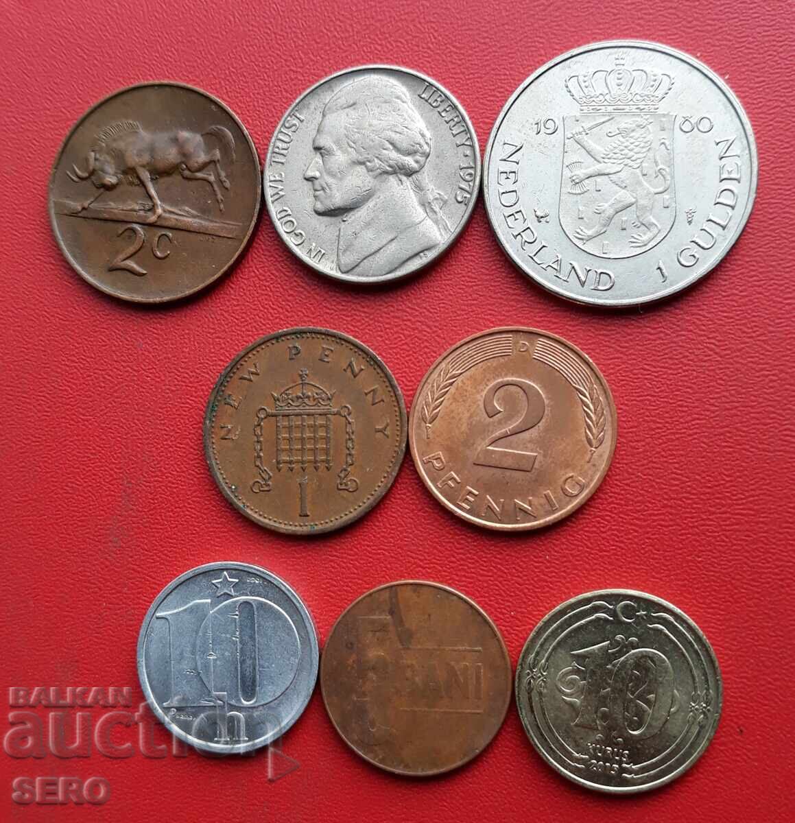 Смесен лот от 8 монети