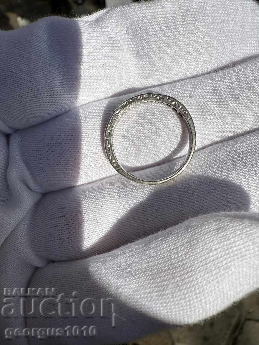 Gold ring 18k with diamonds №7640 with price 1100.00 BGN | € 562.42