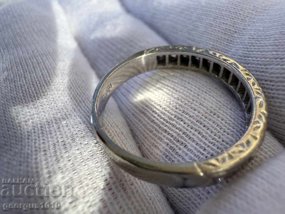 Gold ring 18k with diamonds №7640 - 7