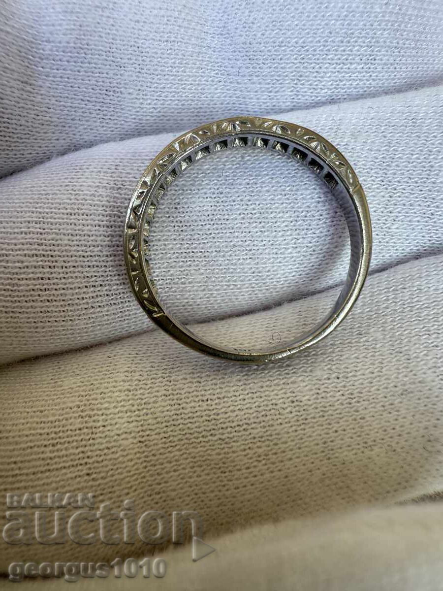 Gold ring 18k with diamonds №7640