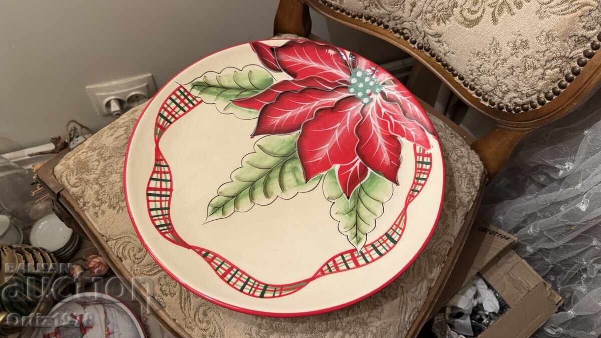Large Cake Christmas Plate, 33cm Germany with price 33.00 BGN | € 16.87
