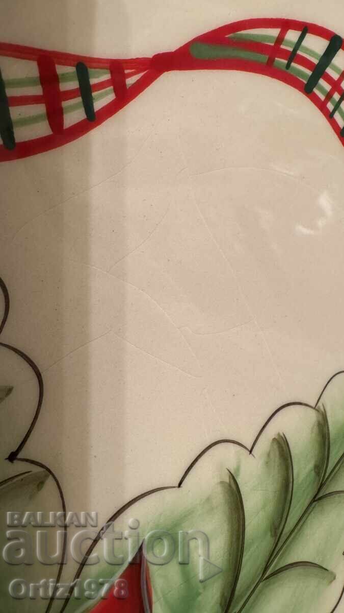 Large Cake Christmas Plate, 33cm Germany - 6