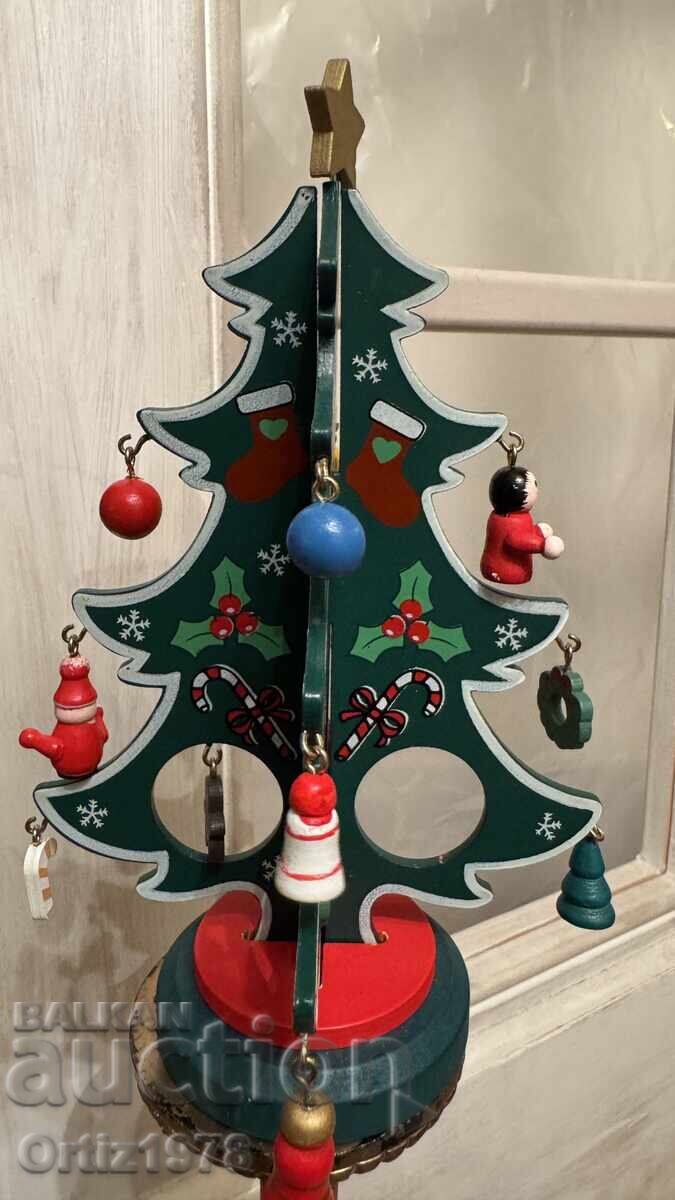 Wooden Christmas tree, with 16 different wooden figures – Germany with price 30.00 BGN | € 15.34