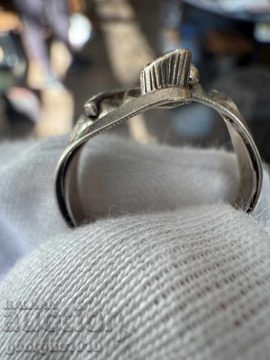 Ασημένιο δαχτυλίδι με αμέθυστο Νο. 7642 - 6