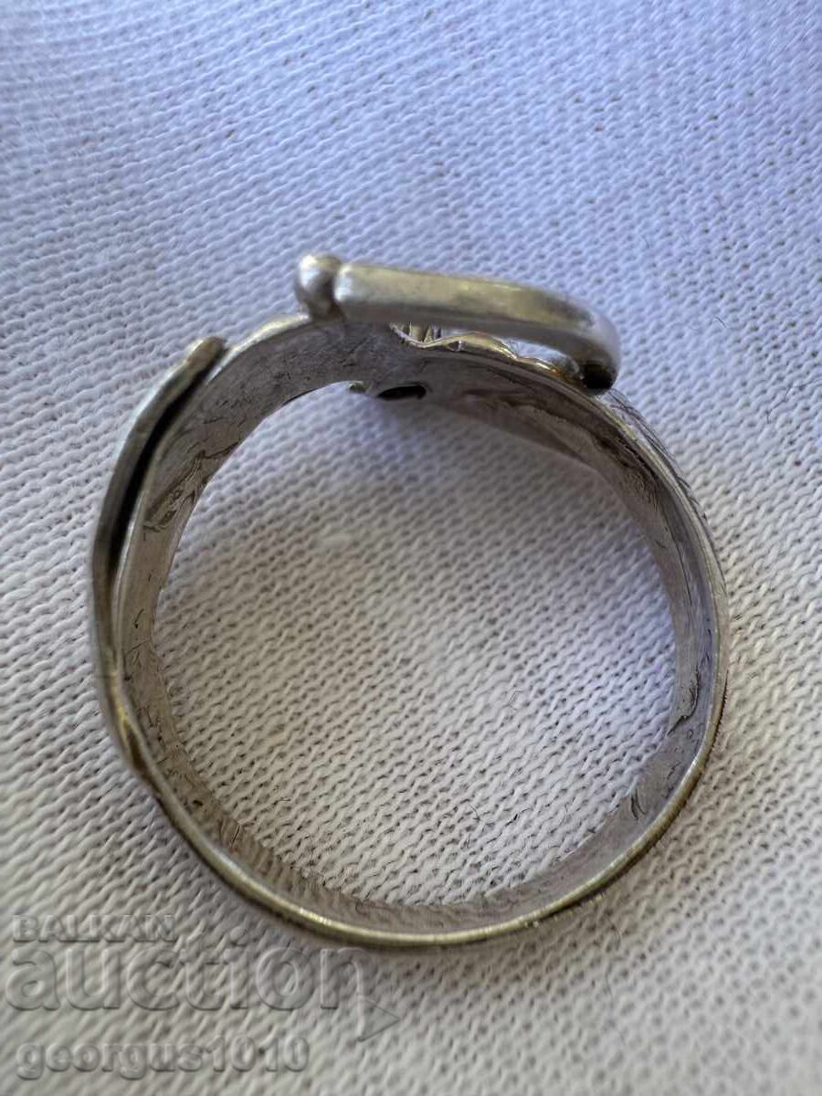 Ασημένιο δαχτυλίδι με αμέθυστο Νο. 7642 - 7