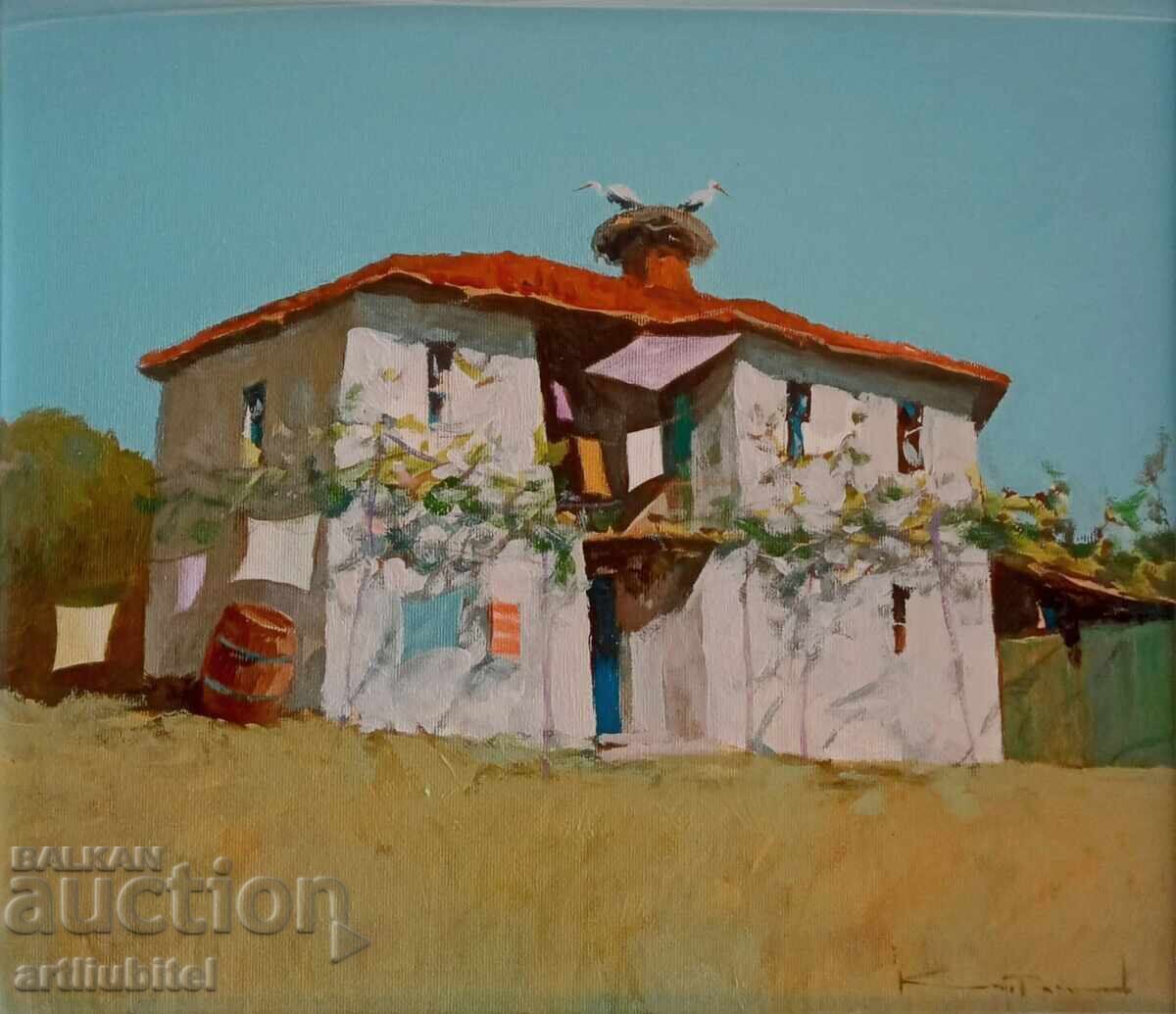 Димитър Каратонев- картина - 46 х 51 см. с цена 750.00 лв. | € 383.47