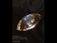 Голям стъклен "диамант", прекрасно шлифован. БЗЦ,от 0.01 лв.