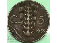 5 centesimi 1935 Italia Victor Emmanuel