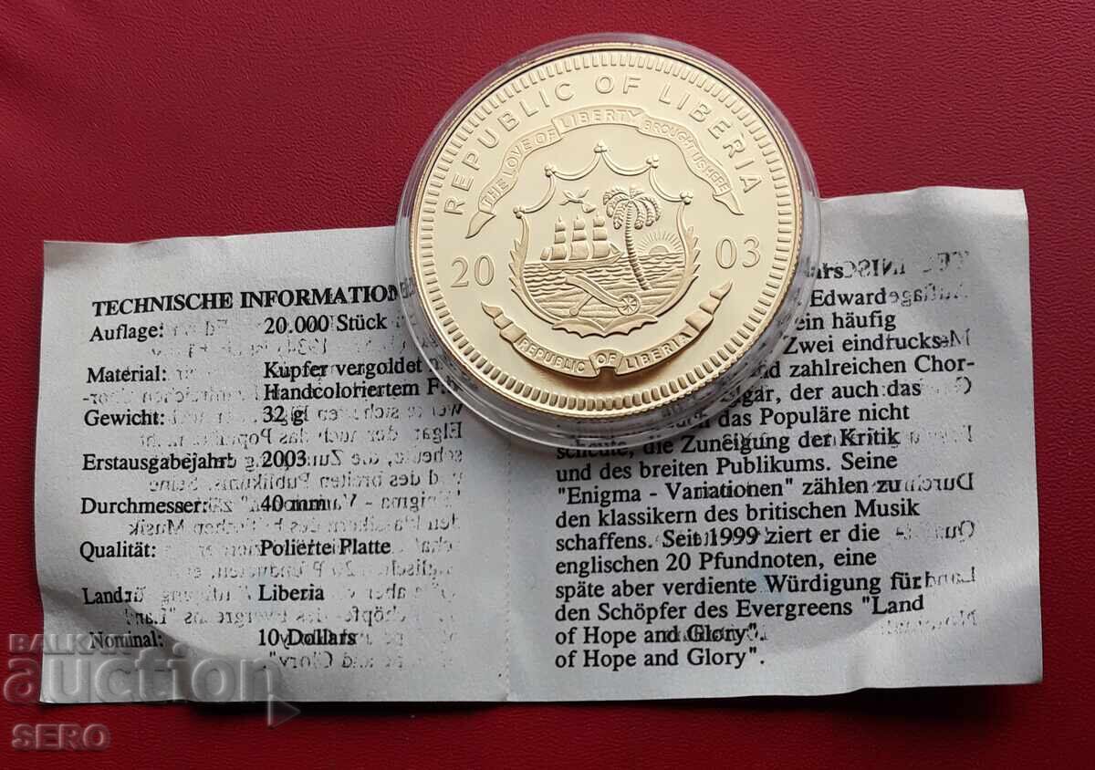Liberia - 10 dolari 2003 - Marea Britanie cu preț 7.01 BGN | € 3.58 Liberia - 10 dolari 2003 - Marea Britanie cu preț 7.01 BGN | € 3.58