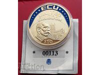Либерия-10 долара 2003-Великобритания