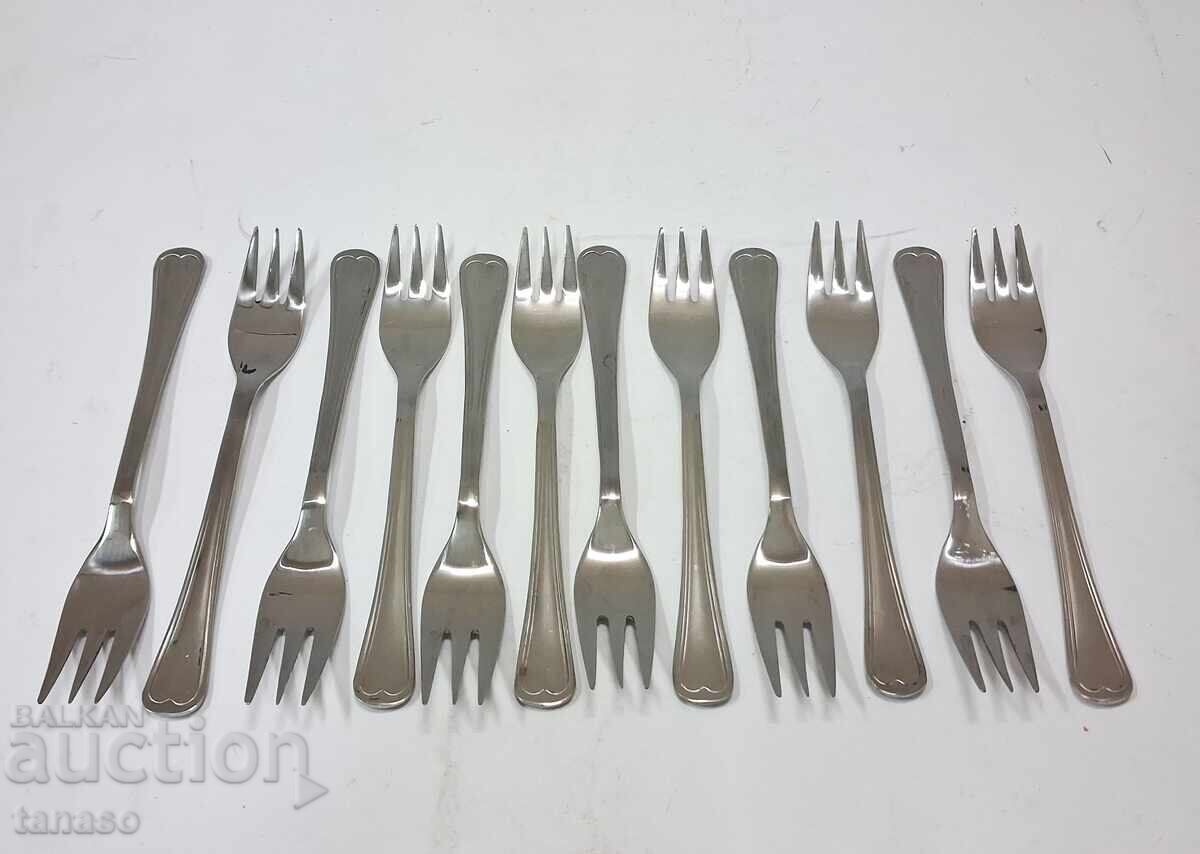 12 Dessert Forks "Petko Denev" - Gabrovo, Unused with price 60.00 BGN | € 30.68