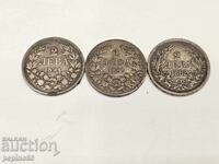 Λοτ Ασημένια νομίσματα 2 λέβα