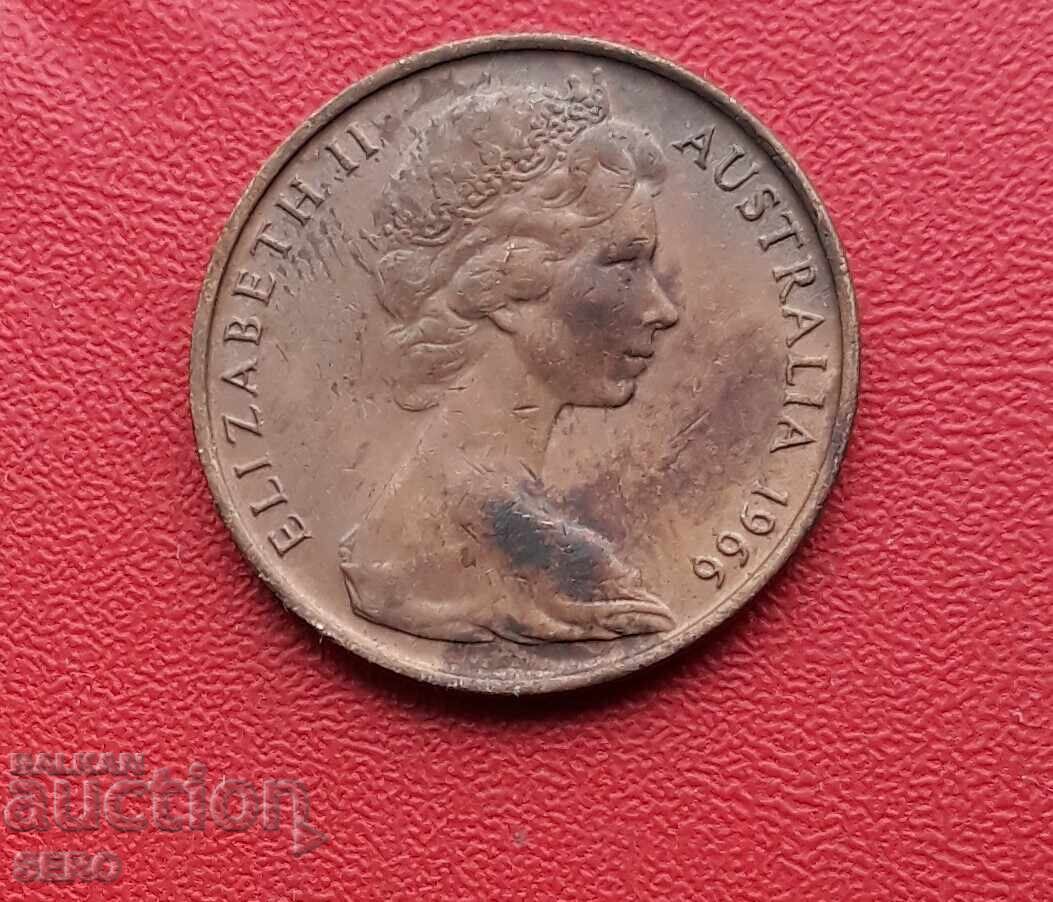 Australia-2 cent 1966 cu preț 0.30 BGN | € 0.15