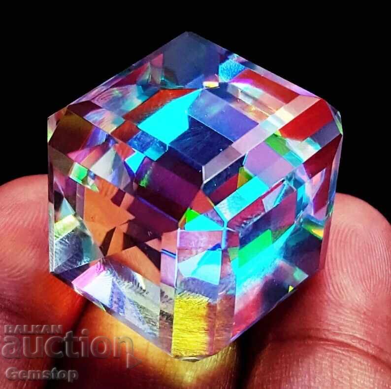 ΒΖΤ! 103.10 καρατίων φυσικό μυστικό τοπάζι πιστοποιημένο VGTL από 1ο! - 6