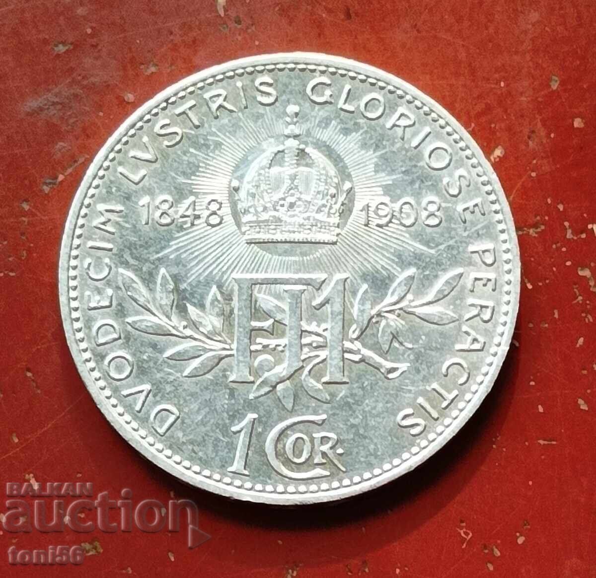 Austria 1 coroană 1908 UNC jubiliară
