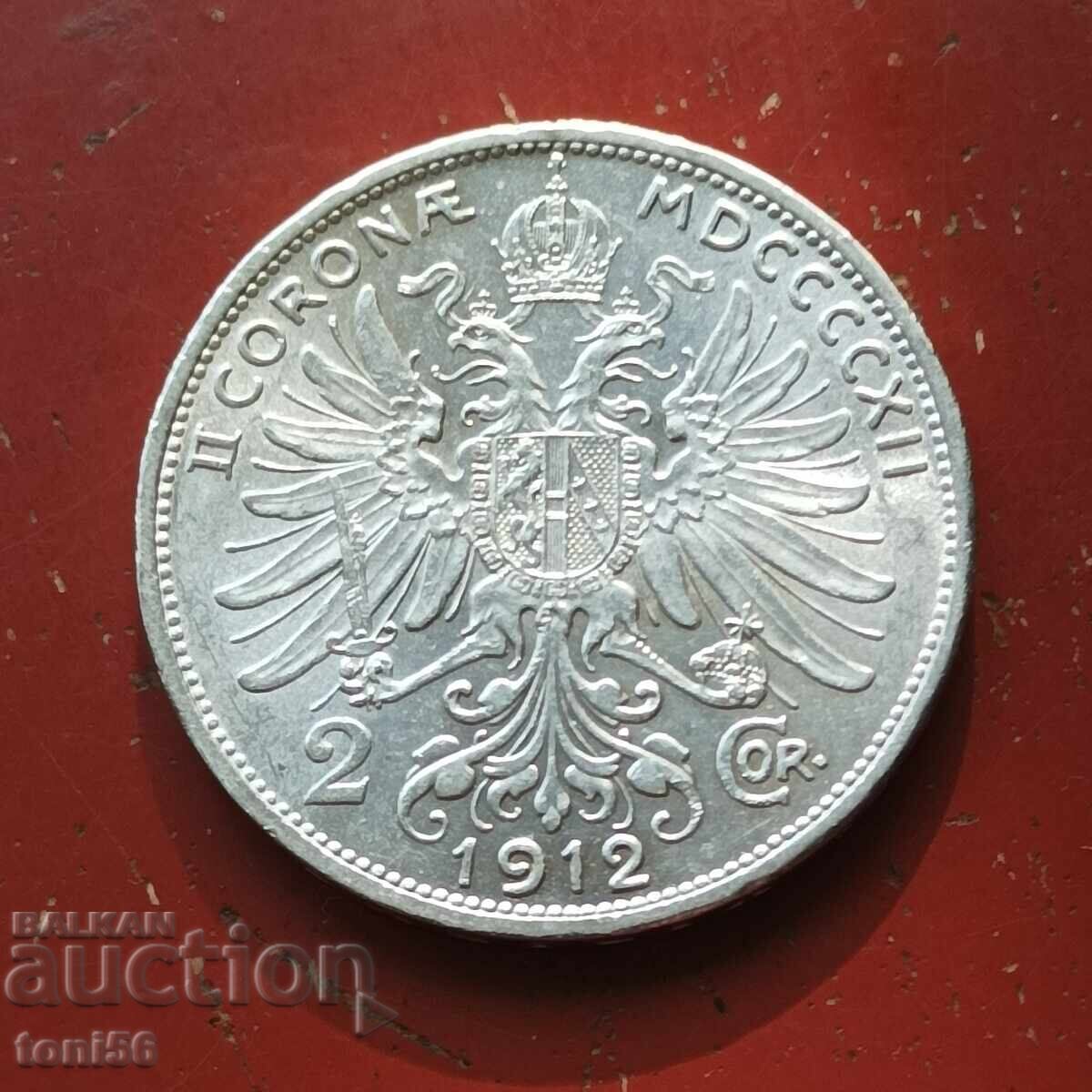 Αυστρία 2 κορώνες 1912 UNC