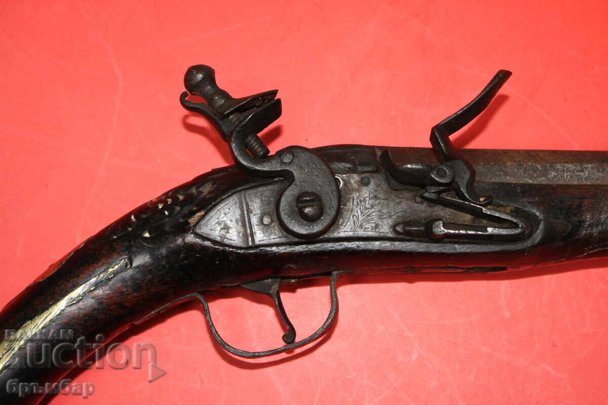 Auction  Flintlock Ottoman Balkan Pistol, Flintlock