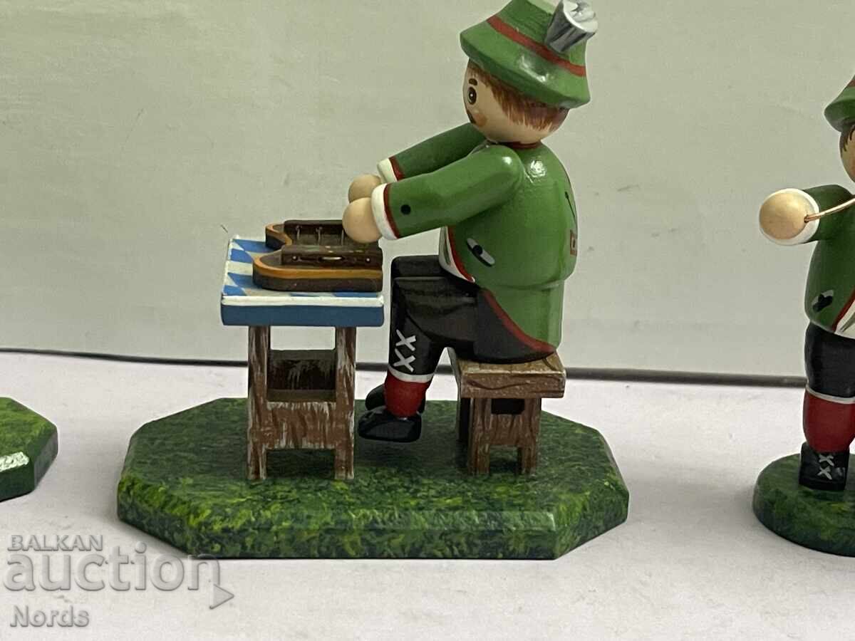 Παράδοση Συλλογή ξύλινων φιγούρων μουσικών Παράδοση Συλλογή ξύλινων φιγούρων μουσικών