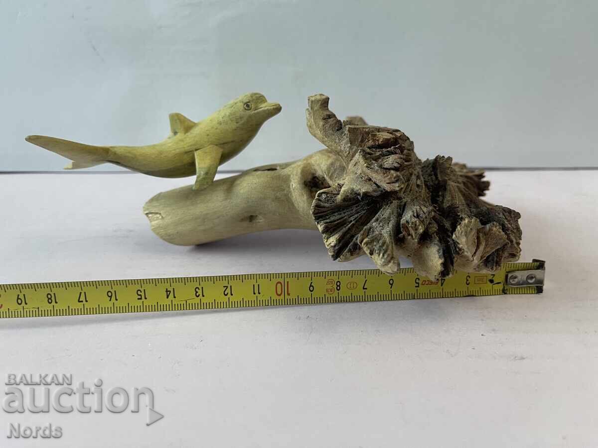 Ξύλινη φιγούρα Δελφίνι - 6 Ξύλινη φιγούρα Δελφίνι - 6