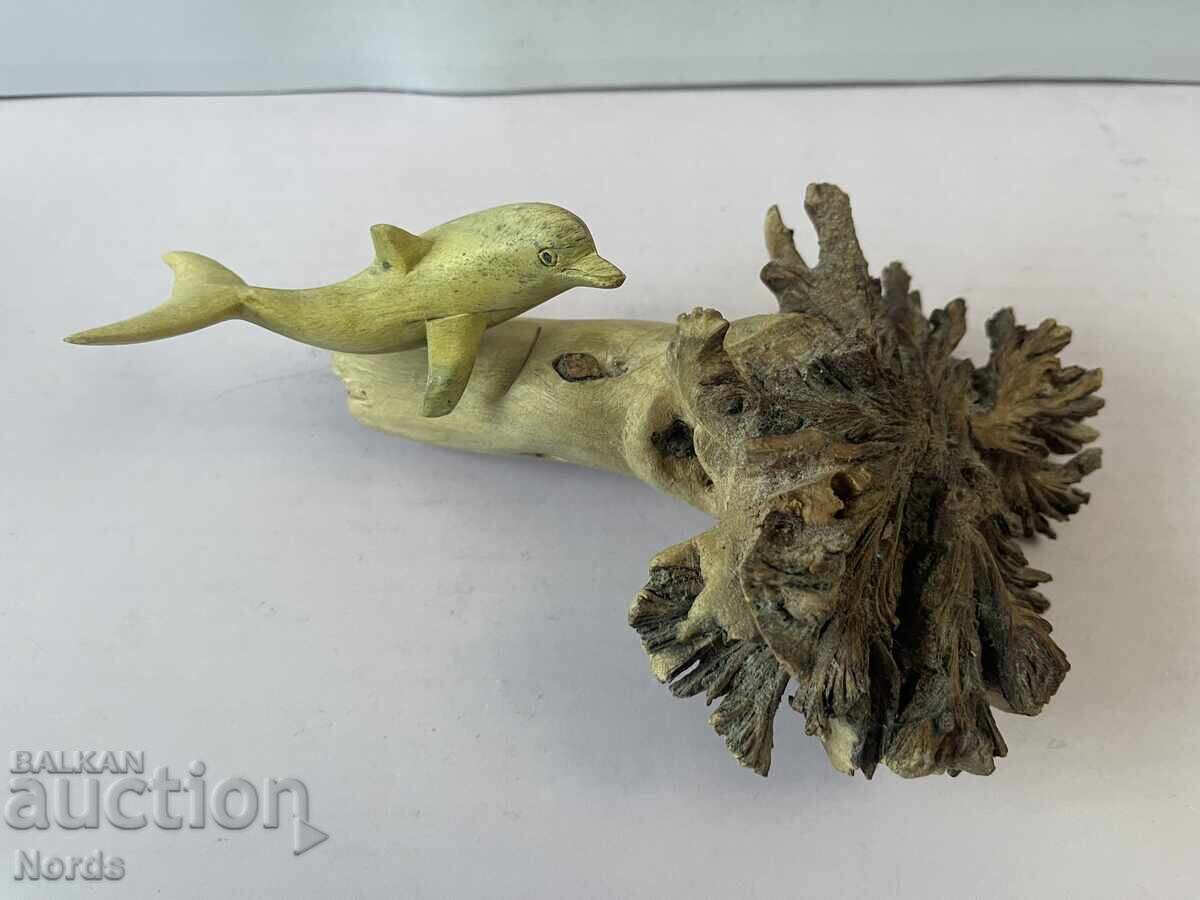 Ξύλινη φιγούρα Δελφίνι Ξύλινη φιγούρα Δελφίνι