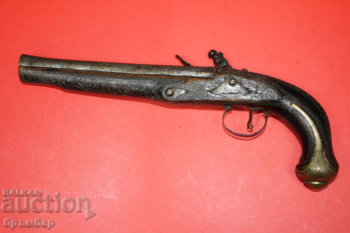 Old flint Ottoman Balkan pistol, flintlock - 5 Old flint Ottoman Balkan pistol, flintlock - 5