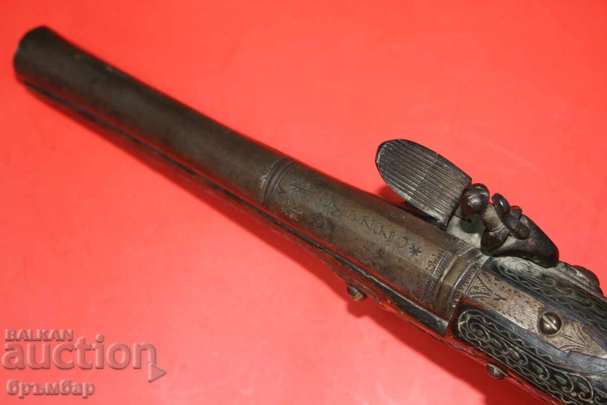 Old flint Ottoman Balkan pistol, flintlock - 6 Old flint Ottoman Balkan pistol, flintlock - 6