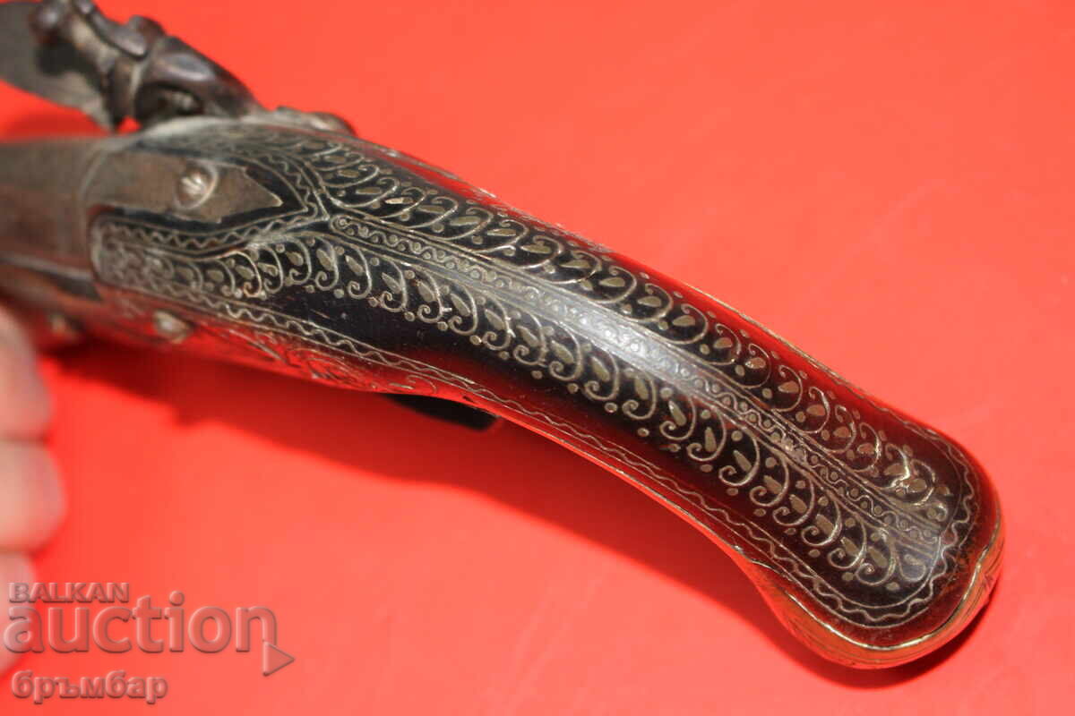 Old flint Ottoman Balkan pistol, flintlock - 7 Old flint Ottoman Balkan pistol, flintlock - 7