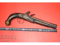 Old flint Ottoman Balkan pistol, flintlock