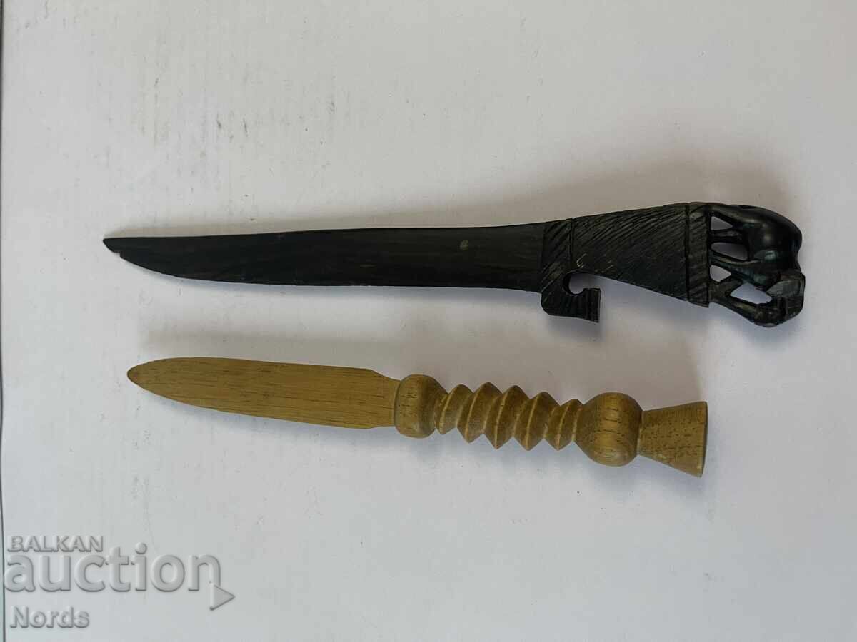 Δημοπρασία Ξύλινα μαχαίρια για γράμματα Δημοπρασία Ξύλινα μαχαίρια για γράμματα