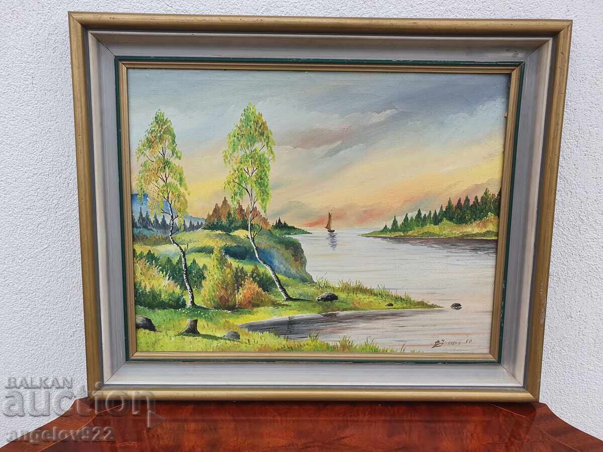 Pictura in ulei originala pe panza!!!