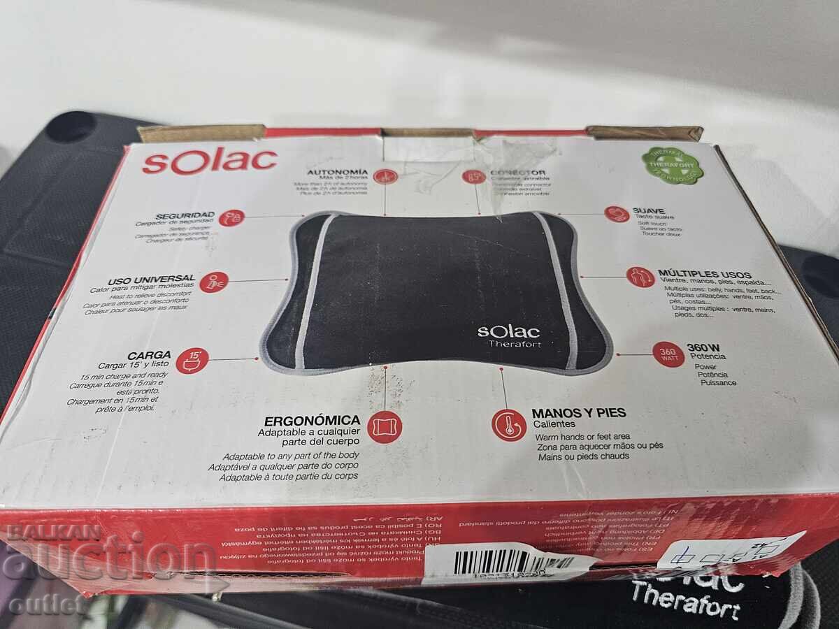 Ηλεκτρική θερμοφόρα Solac Therafort με τιμή 11.00 BGN | € 5.62 Ηλεκτρική θερμοφόρα Solac Therafort με τιμή 11.00 BGN | € 5.62