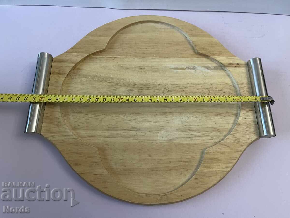 Ξύλινος δίσκος με χερούλια - 5 Ξύλινος δίσκος με χερούλια - 5