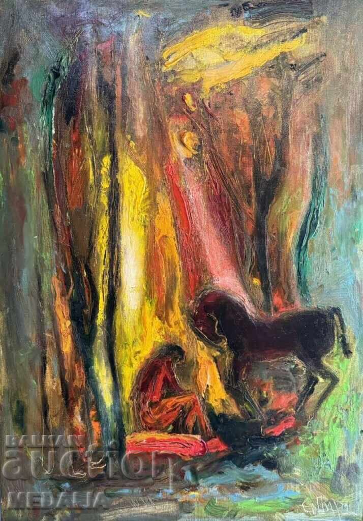 Εντσο Πιρόνκοφ - "Ανάπαυση" - ελαιογραφίες - υπογεγραμμένη - πλαισιωμένη με τιμή 10000.00 BGN | € 5112.92 Εντσο Πιρόνκοφ - "Ανάπαυση" - ελαιογραφίες - υπογεγραμμένη - πλαισιωμένη με τιμή 10000.00 BGN | € 5112.92