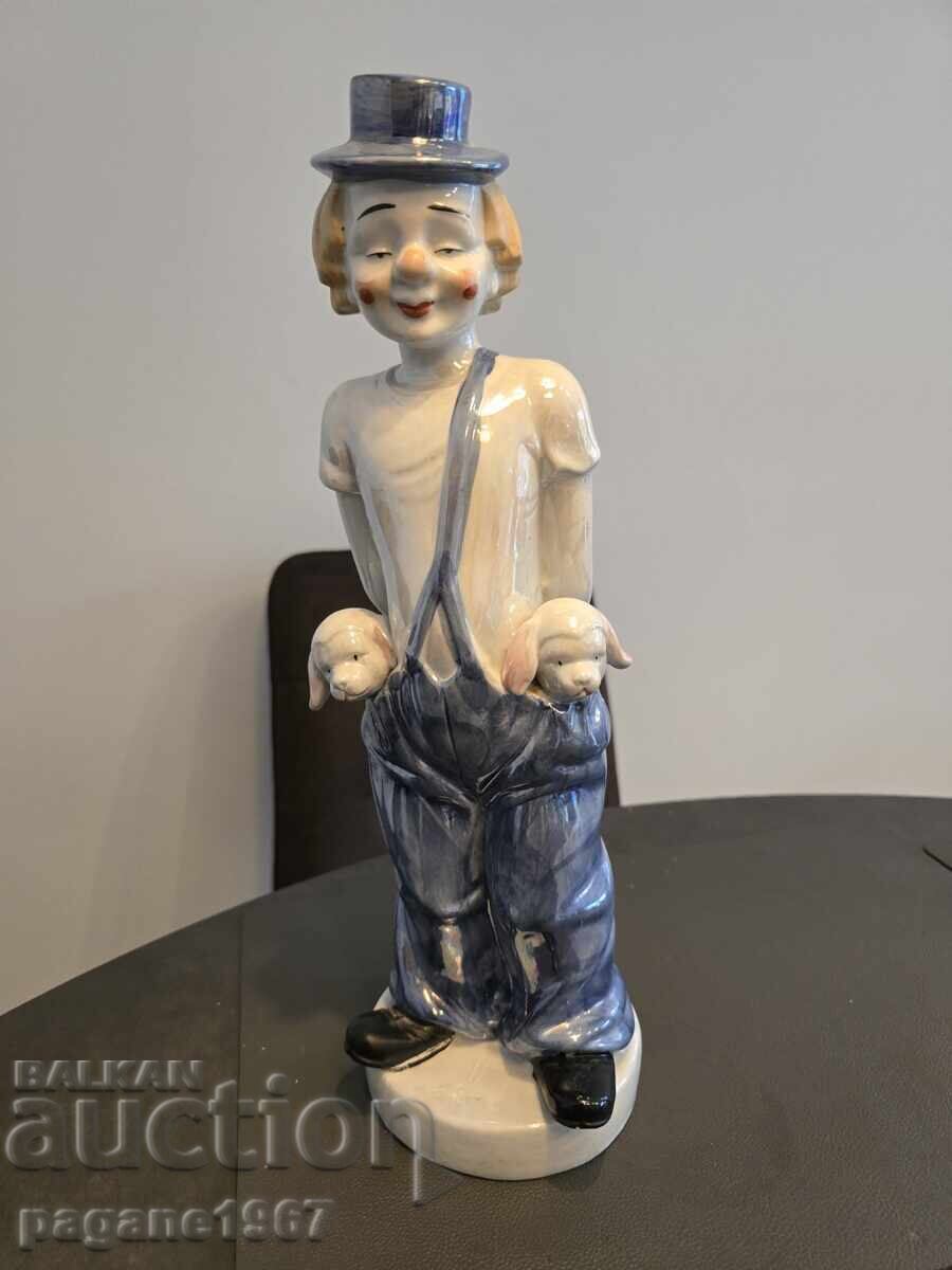 Auction Large Porcelain Clown Auction Large Porcelain Clown
