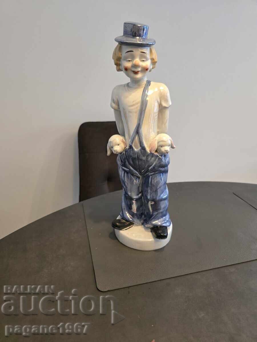 Large Porcelain Clown Large Porcelain Clown