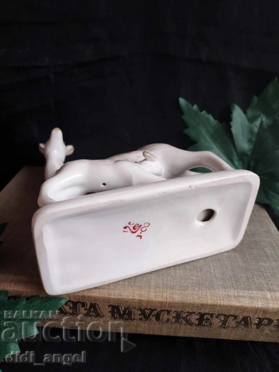 Statuette "Doe with Fawn" - USSR - 5