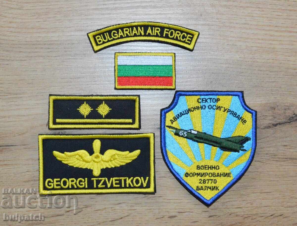 Lot of emblems for flight clothing of the Air Force