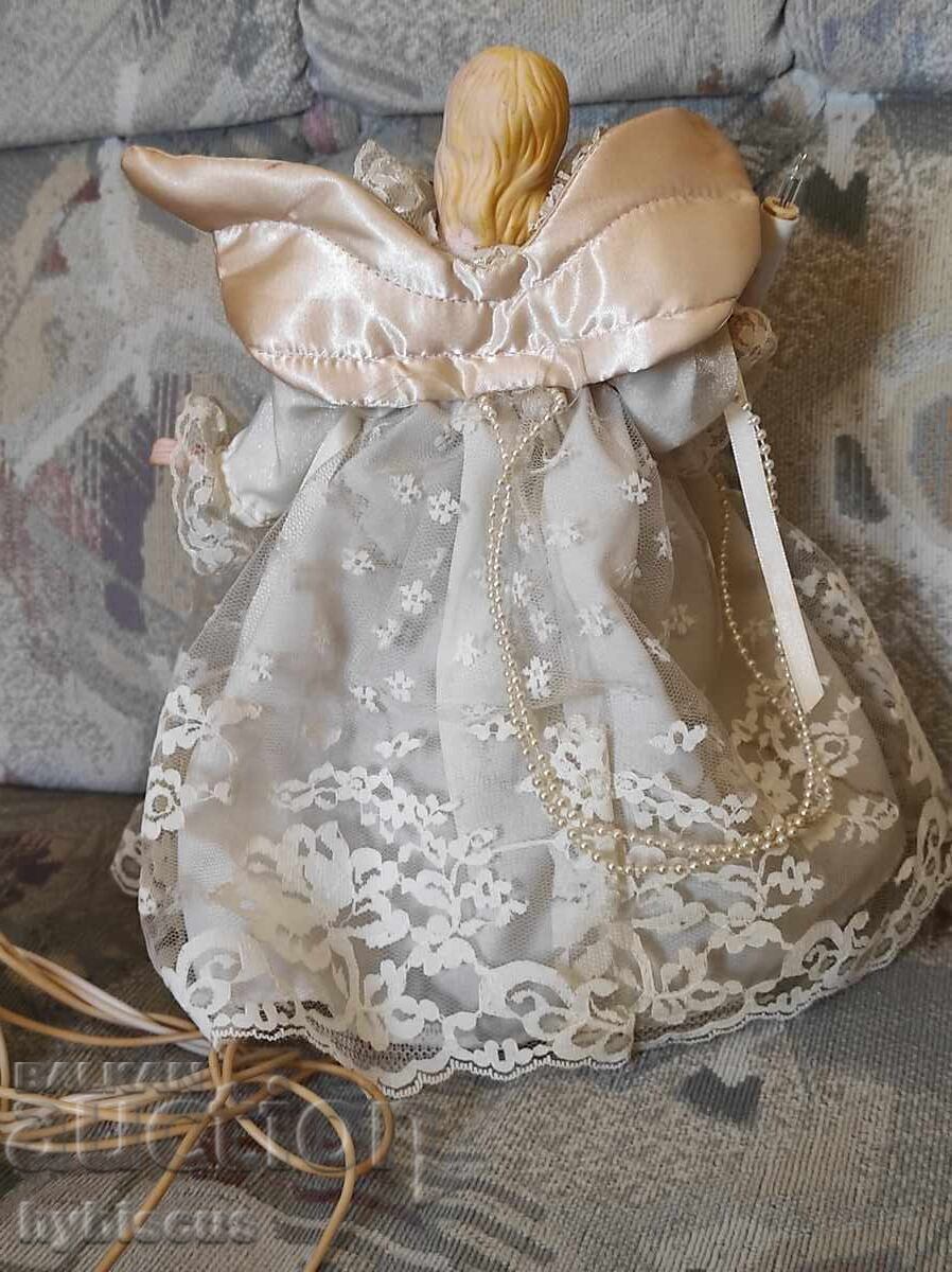 Înger de Crăciun cu lumini din anii '70 - 5