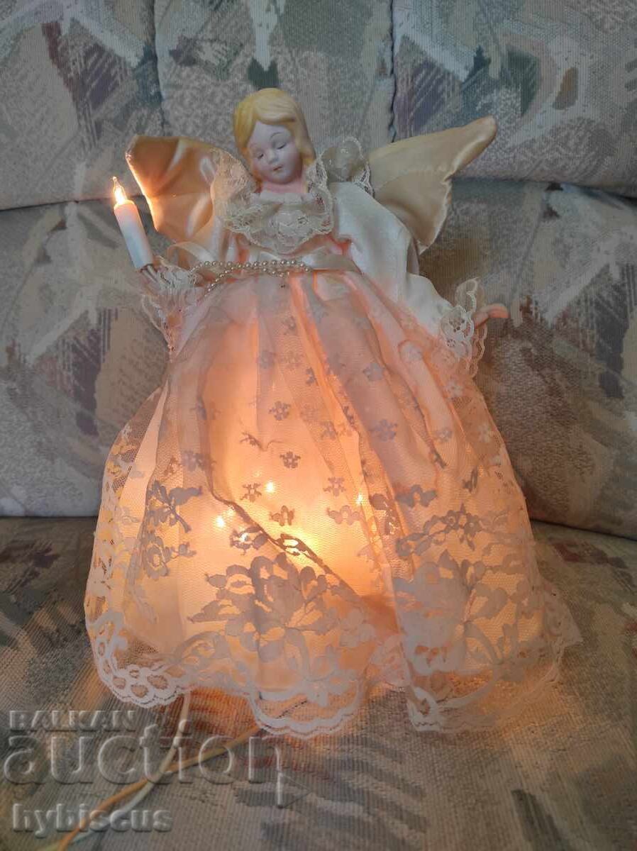 Christmas angel with lights from the 70s Christmas angel with lights from the 70s