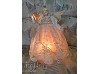 Коледен ангел със светлини от 70-те години на миналия век. З