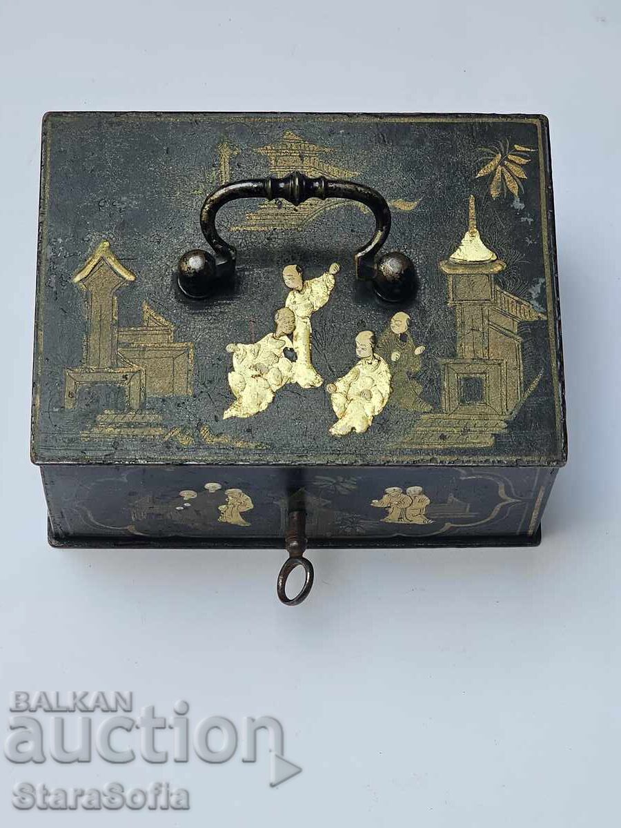 Cutie chinezească originală din secolul al XIX-lea