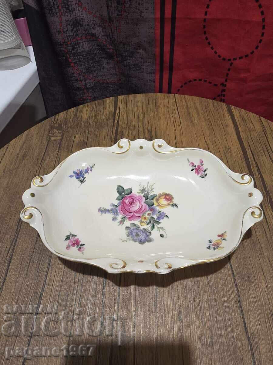 Αντίκα πορσελάνινη γερμανική πιατέλα με τιμή 50.00 BGN | € 25.56